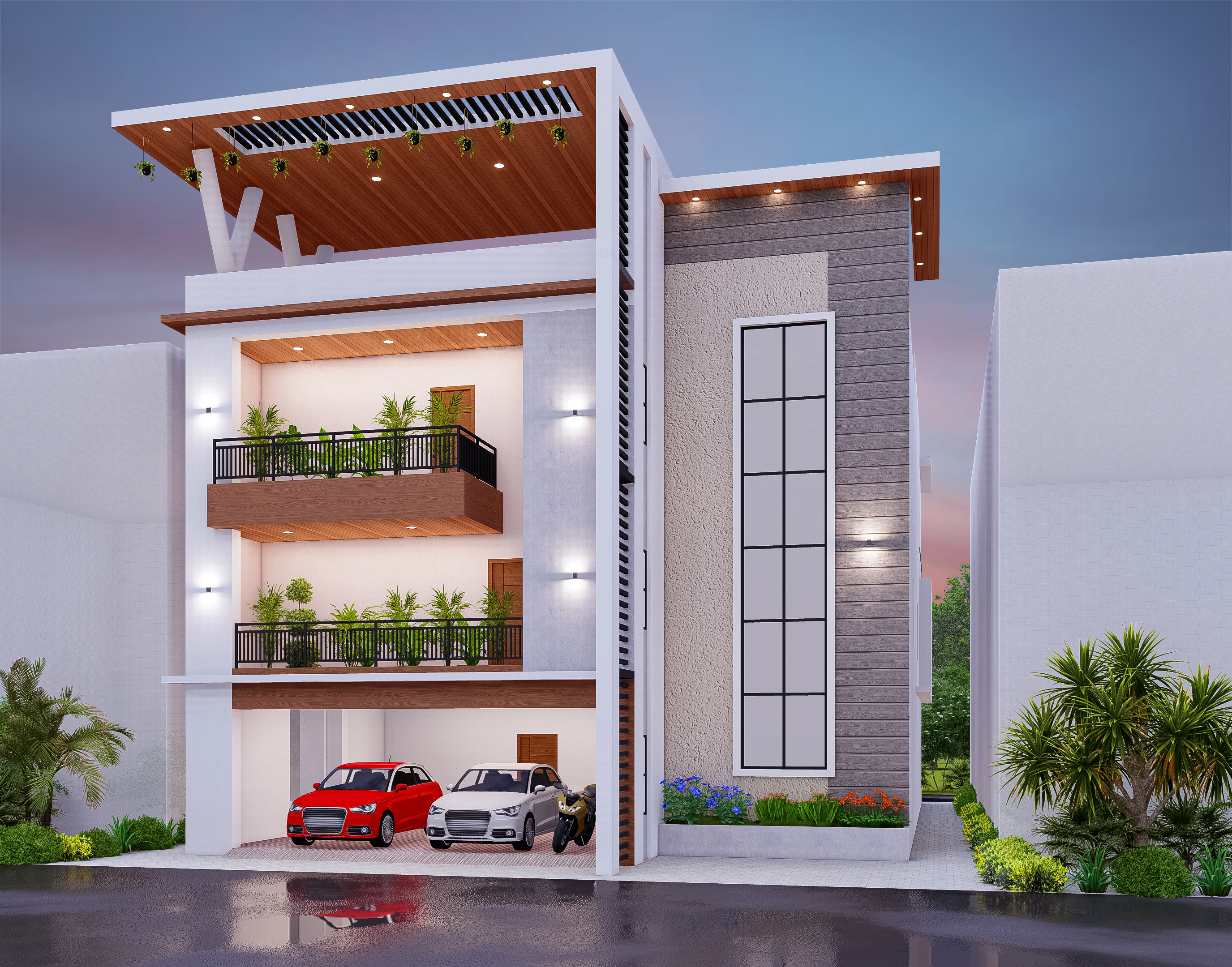 Modern home construction and architectural design